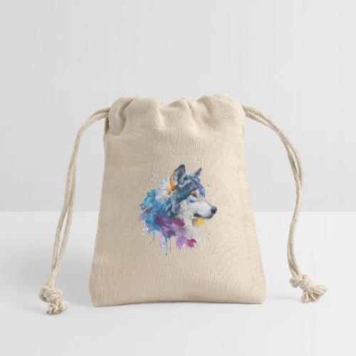 Splash-Art Wolf Head - Reusable Gift Bag