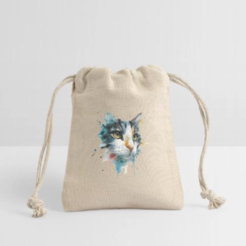 Watercolor cat face - Reusable Gift Bag