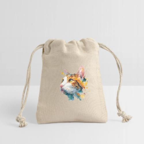 Cat: Feline Ink Burst - Reusable Gift Bag