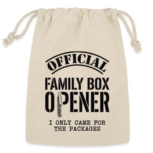 Official Family Box Opener Funny Knife Collector - Reusable Gift Bag