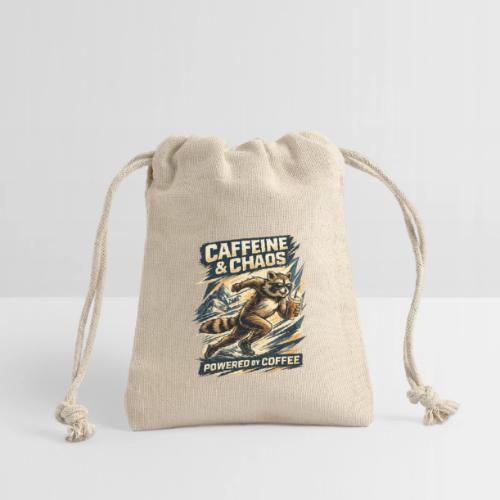 Funny Caffeine Chaos Raccoon Coffee Lover Morning - Reusable Gift Bag