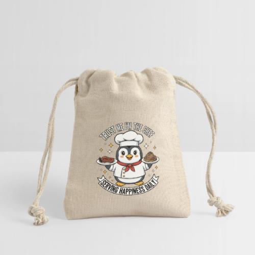 cute Penguin Chef-Funny Cartoon Daily Happiness - Reusable Gift Bag