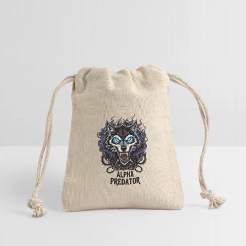 Alpha Predator Wolf Fierce Neon Eyes - Reusable Gift Bag