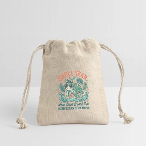 Shell Yeah Sea Turtle Beach Vibes - Reusable Gift Bag