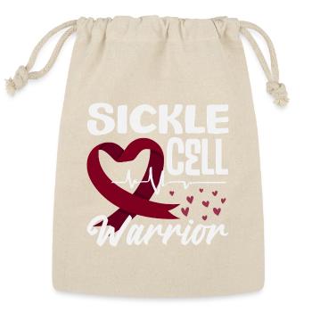 Sickle Cell Awareness Warrior Supporter Survivor - Reusable Gift Bag - Natural - Front