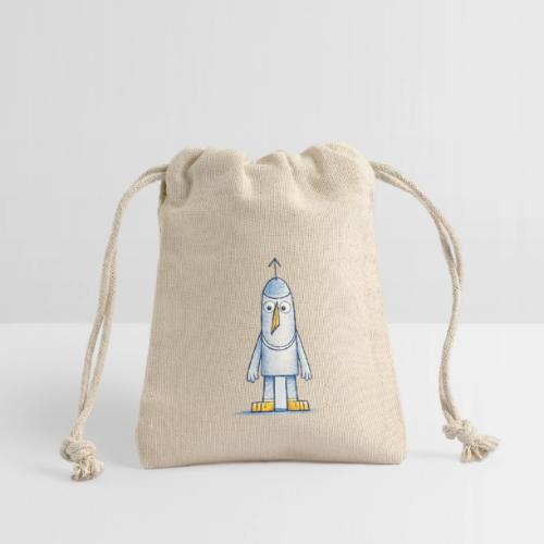 Funny Doodle Bird Character - Reusable Gift Bag