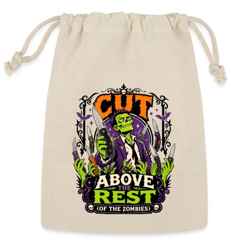 Cut Above The Rest Zombie Pocket Knife Halloween - Reusable Gift Bag