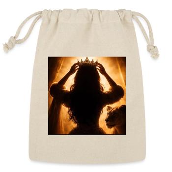 Golden Crowned Queen in Glow - Reusable Gift Bag - Natural - Front