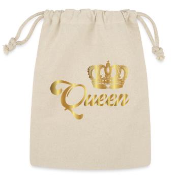 Crown Crowns King Queen JGA Wedding Bride Groom Pr - Reusable Gift Bag - Natural - Front