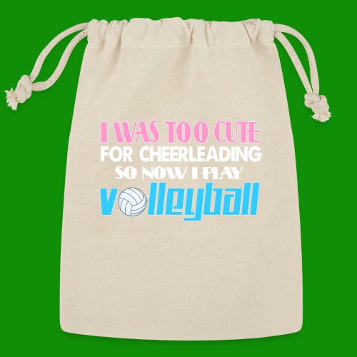 Too Cute For Cheerleading Volleyball - Reusable Gift Bag