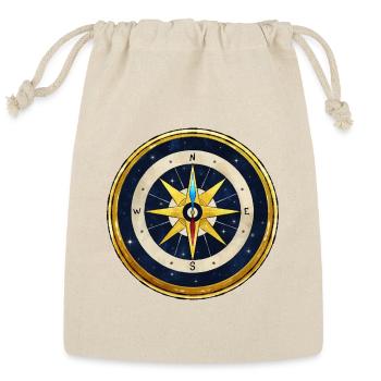 Stellar Golden Compass - Reusable Gift Bag - Natural - Front