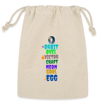Orbit Earth sun being nearer one end the ellipse - Reusable Gift Bag - Natural - Front