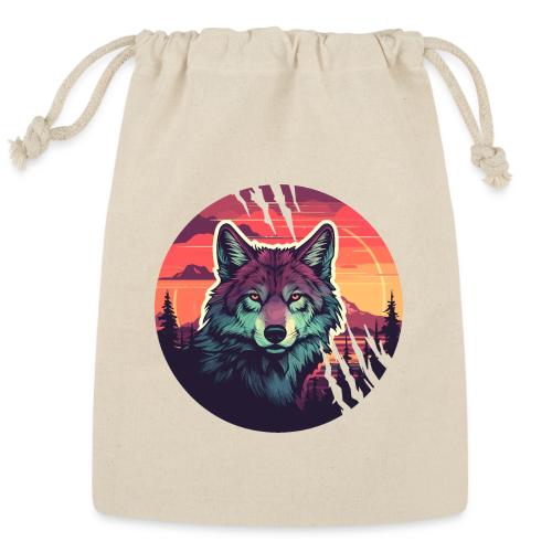 Colorful Wolf Stare - Reusable Gift Bag