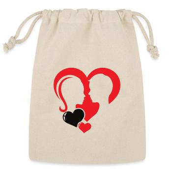 Romanticd design Couple's Collection - Reusable Gift Bag - Natural - Front