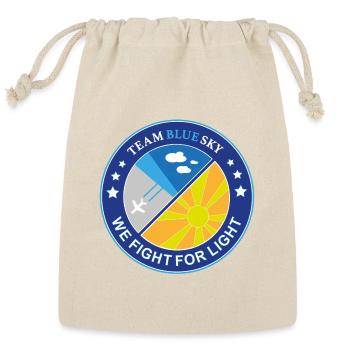 Lightwarrior Badge Team Blue Sky Sunlover emblem - Reusable Gift Bag - Natural - Front