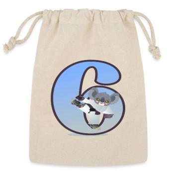 6th birthday Karate Judo - Reusable Gift Bag - Natural - Front