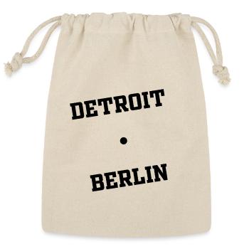 DETROIT BERLIN techno - Reusable Gift Bag - Natural - Front
