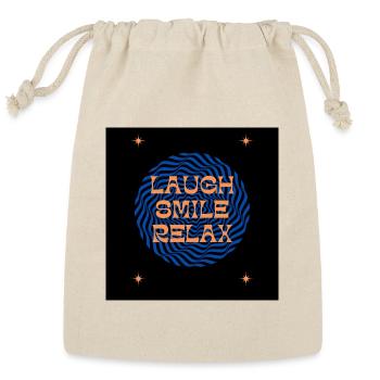 Serene Joy - Reusable Gift Bag - Natural - Front