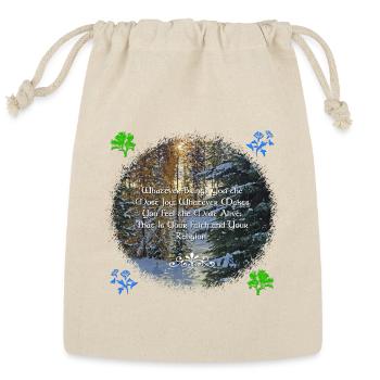 The Most Joy - Reusable Gift Bag - Natural - Front