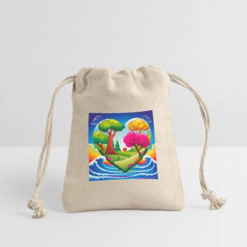 Heart, fantasy, landscapes, nature, fantasy - Reusable Gift Bag