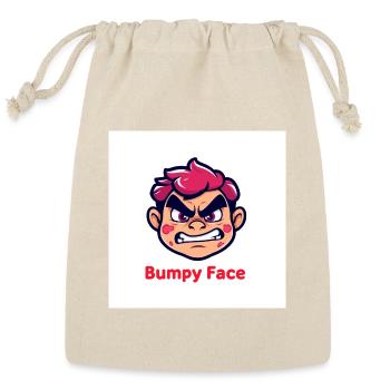 Bumpy Face - Reusable Gift Bag - Natural - Front