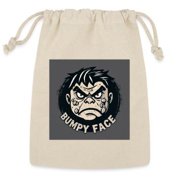 Bumpy Face - Reusable Gift Bag - Natural - Front
