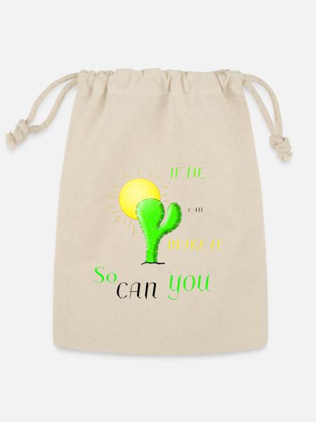 Cactus - Reusable Gift Bag - Natural