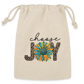Choose Joy - Reusable Gift Bag - Natural - Front