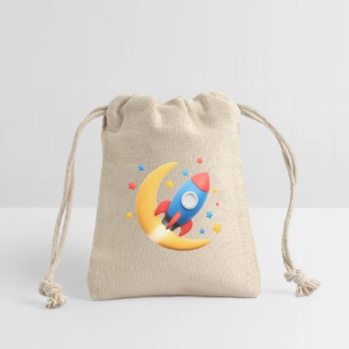 Rocket to the Crescent Moon - Reusable Gift Bag