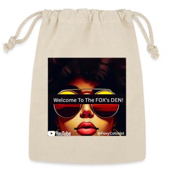 FoxyColorist Welcome To The Fox's Den - Reusable Gift Bag - Natural - Front