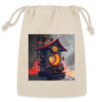 Steamhouse Clockwork Forge - Reusable Gift Bag - Natural - Front