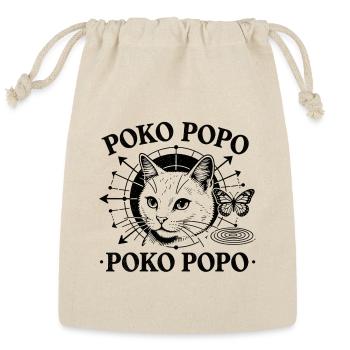 Poko Popo Cat Orbit - Reusable Gift Bag - Natural - Front