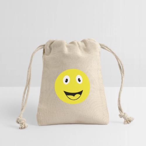Yellow Happy Face Print - Reusable Gift Bag