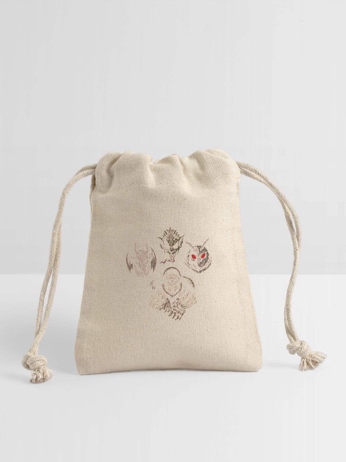 Cryptids Rhapsody - JoakoZeta - Reusable Gift Bag - Natural - Front