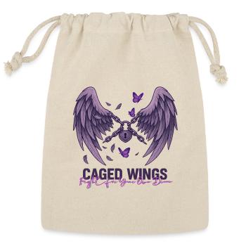 Caged Wings: Fight for Dreams - Reusable Gift Bag - Natural - Front