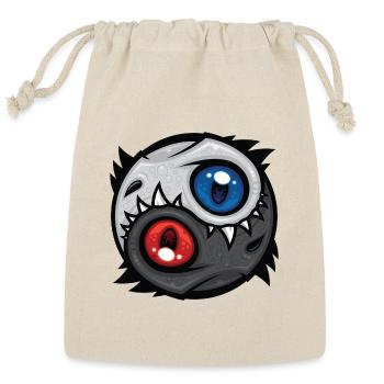 Good and Evil Dragon Yin Yang - Reusable Gift Bag - Natural - Front