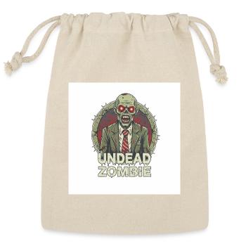 Undead Zombie in Suit - Reusable Gift Bag - Natural - Front