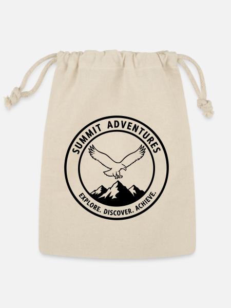 Summit Adventures Logo - Reusable Gift Bag - Natural