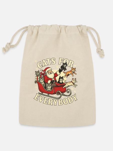 CATS FOR EVERYBODY - Reusable Gift Bag - Natural