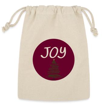 Joy Spiral Tree Circle - Reusable Gift Bag - Natural - Front