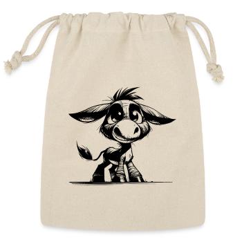 Cute Kids Donkey Funny Pencil Drawing - Reusable Gift Bag - Natural - Front