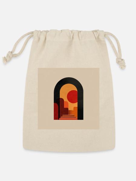 Arched Desert Sunset Portal - Reusable Gift Bag - Natural