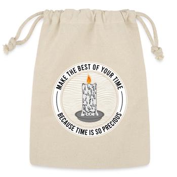 Candle of Time: Precious Moments Badge - Reusable Gift Bag - Natural - Front