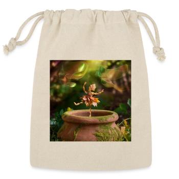 Elegance  - Reusable Gift Bag - Natural - Front