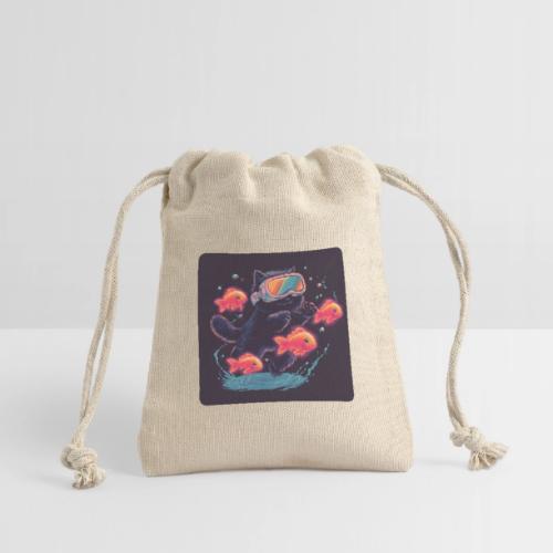 Cyber Cat Splash - Reusable Gift Bag