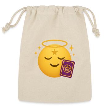 Halo Tarot Card - Reusable Gift Bag - Natural - Front
