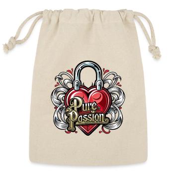 a-classic-engraved-padlock-with-elegant-curves- - Reusable Gift Bag - Natural - Front