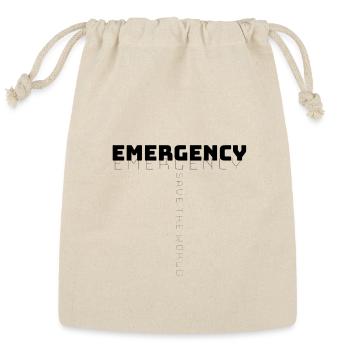 Emergency  - Reusable Gift Bag - Natural - Front