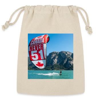 Canada Never 51 Kite - Reusable Gift Bag - Natural - Front