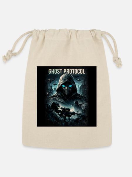 Enter the shadows. The Ghost Protocol Collection - Reusable Gift Bag - Natural